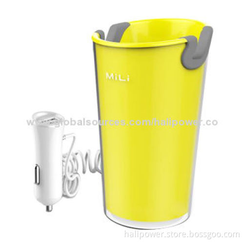 Cup shape car charger for smart phone/tablet pc with 4 USB ports